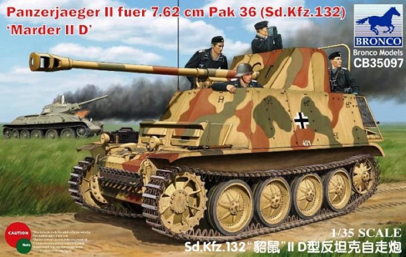 Panzerjager II fur 7.62cm Pak 36 (Sd.kfz.132) Marder II Ausf.D