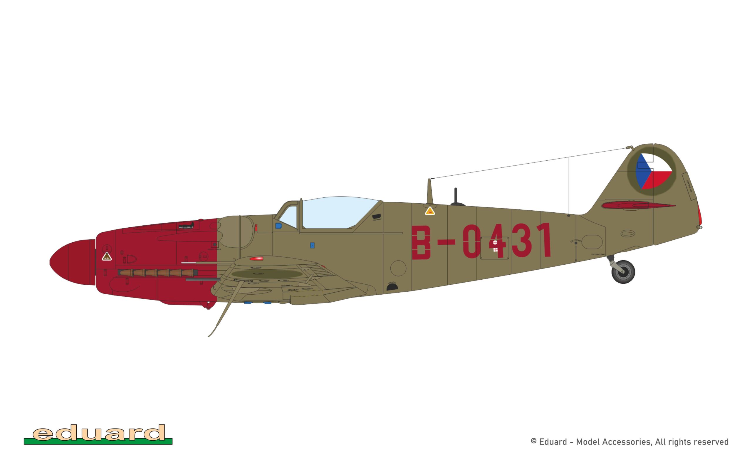 Avia S-199 bubble canopy EDUARD brassin HYBRID – Image 3