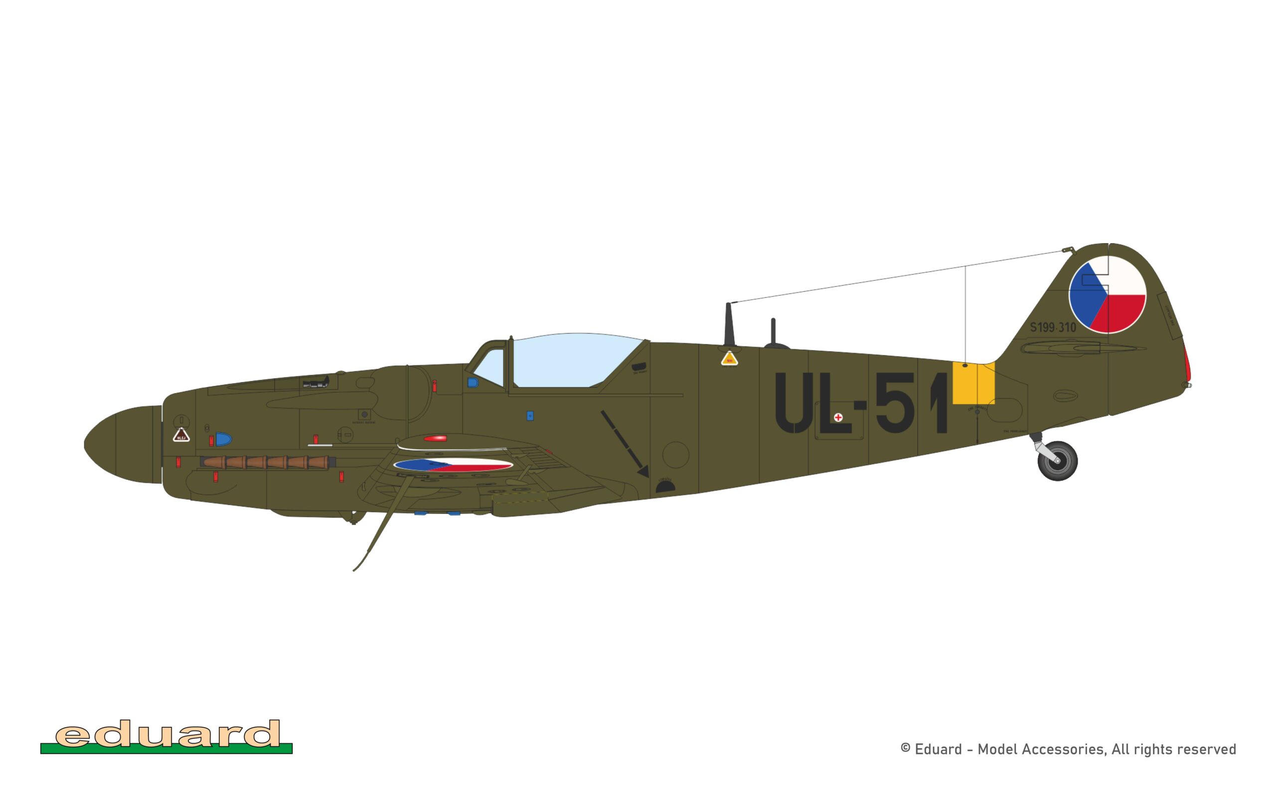 Avia S-199 bubble canopy EDUARD brassin HYBRID – Image 4