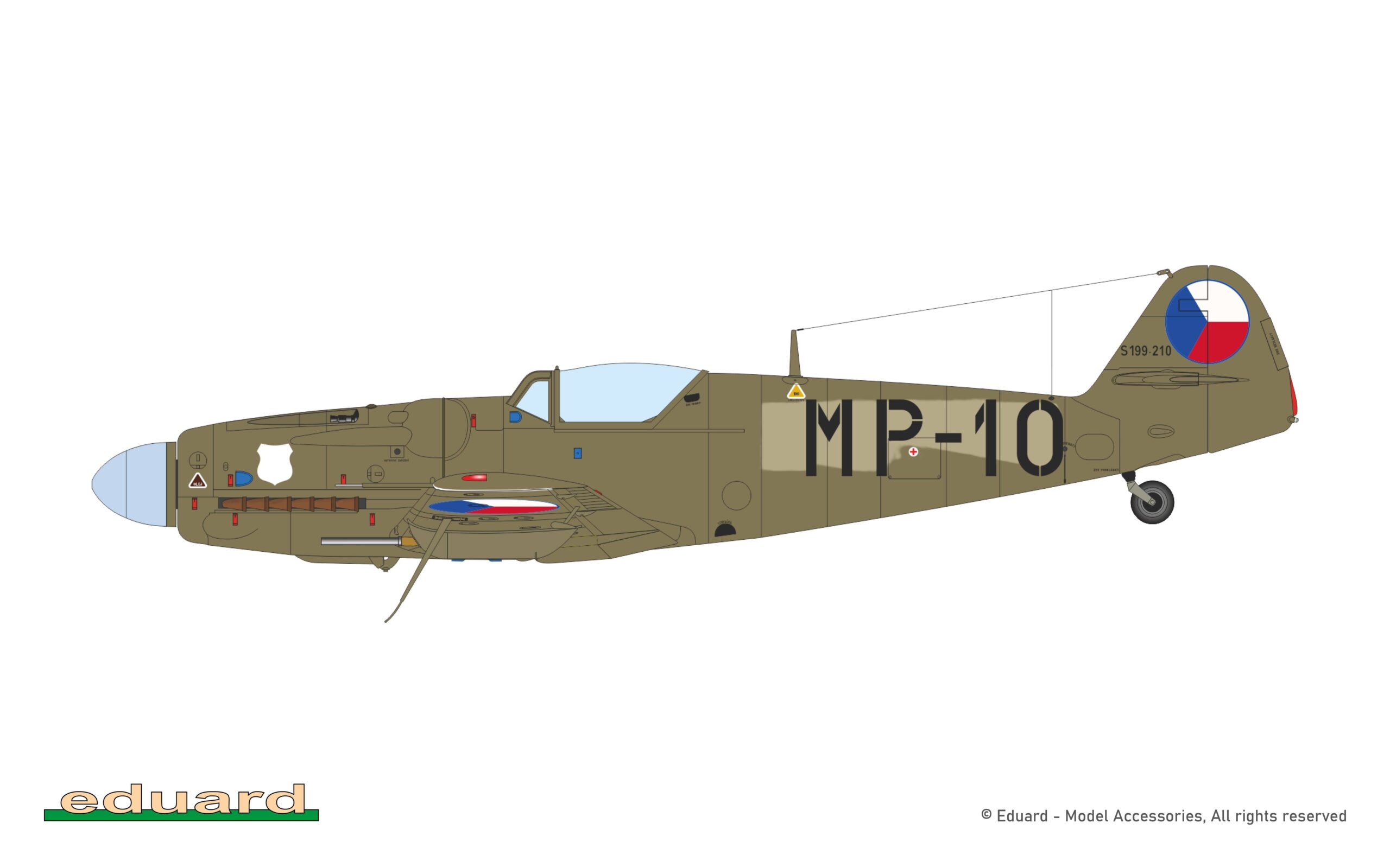 Avia S-199 bubble canopy EDUARD brassin HYBRID – Image 6