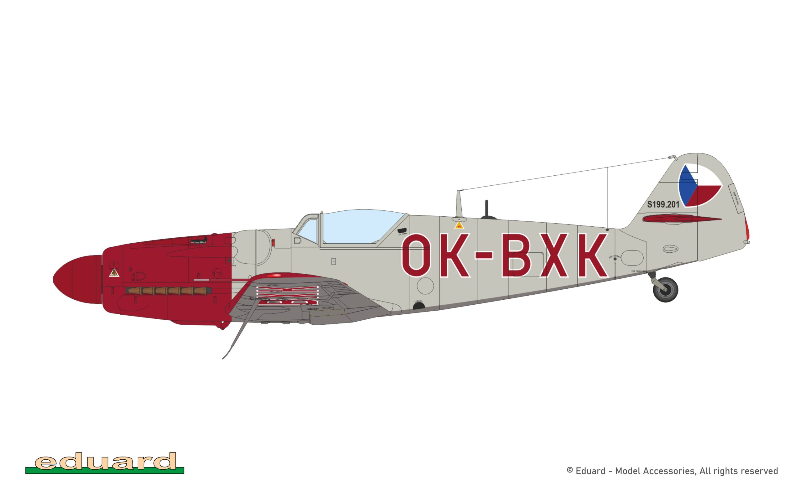 Avia S-199 bubble canopy EDUARD brassin HYBRID – Image 7