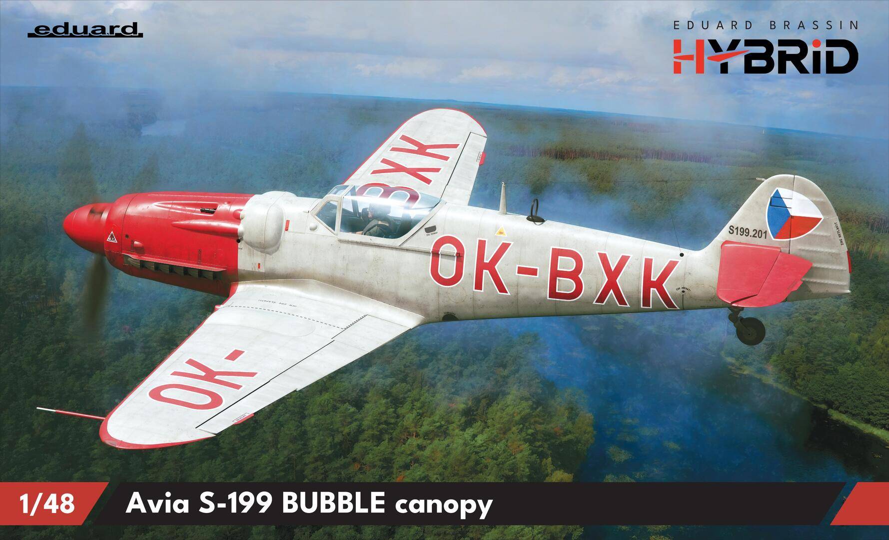 Avia S-199 bubble canopy EDUARD brassin HYBRID