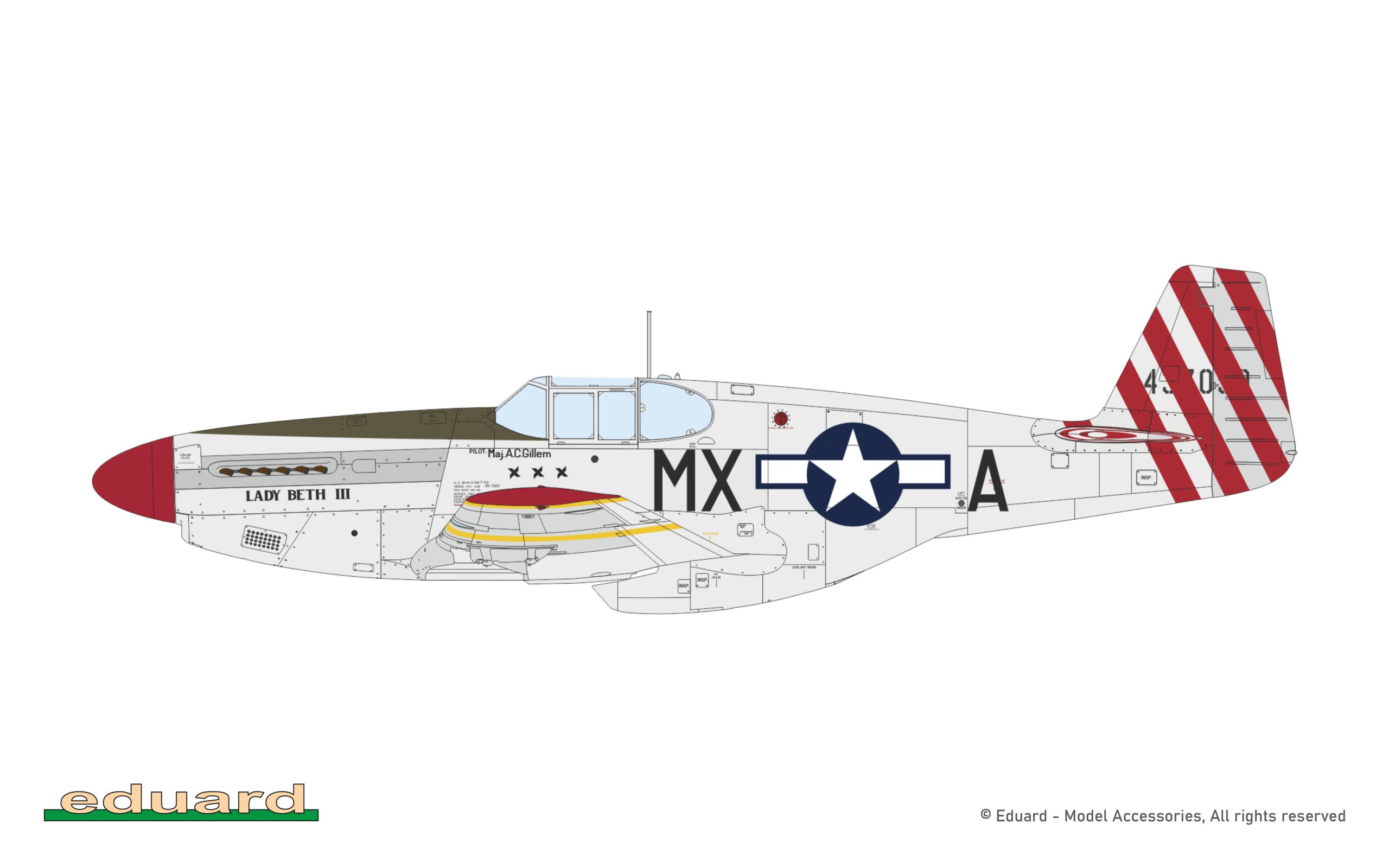 P-51B Mustang Birdcage canopy Weekend edition – Image 3
