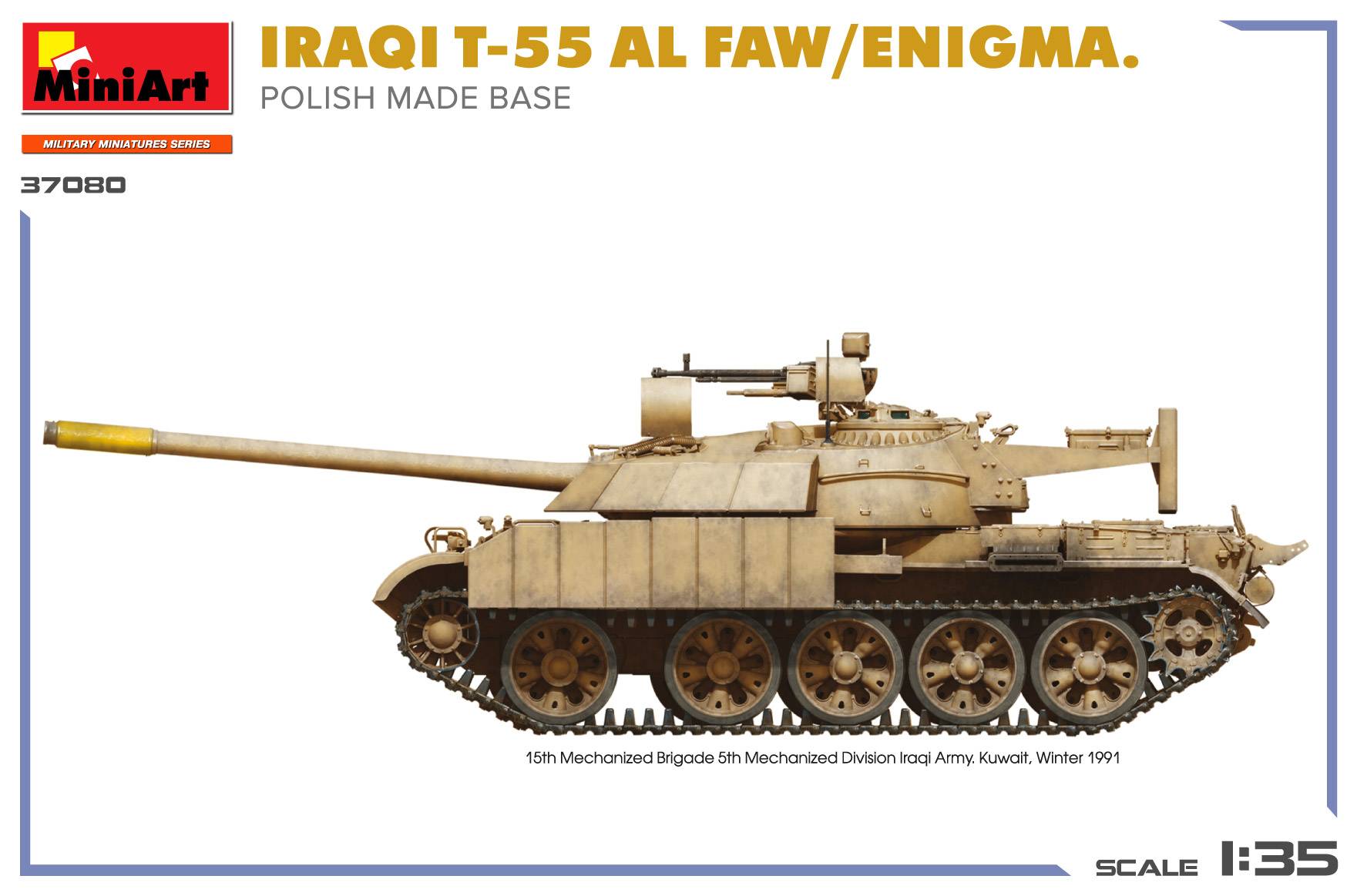 IRAQI T-55 AL FAW/ENIGMA. POLISH MADE BASE – Image 3