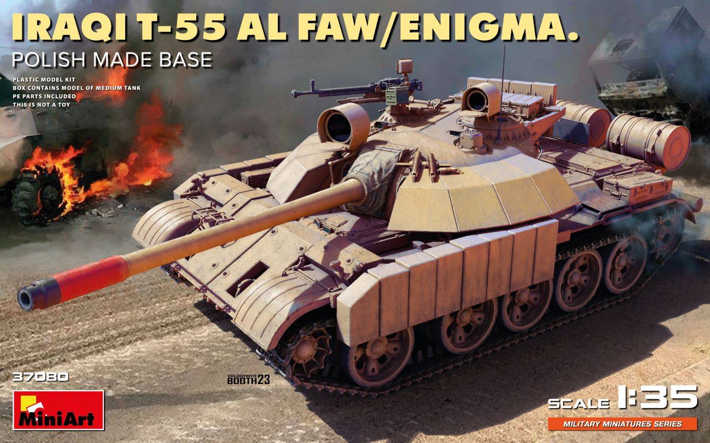 IRAQI T-55 AL FAW/ENIGMA. POLISH MADE BASE