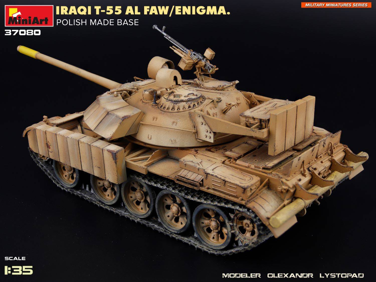 IRAQI T-55 AL FAW/ENIGMA. POLISH MADE BASE – Image 8