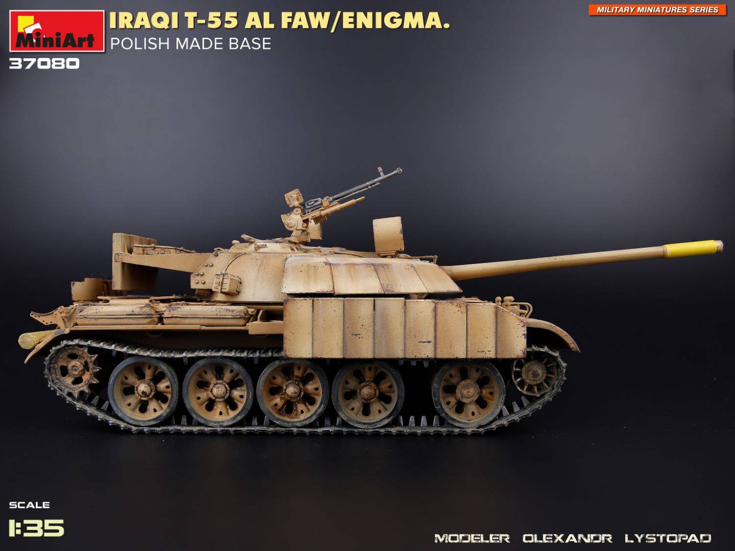 IRAQI T-55 AL FAW/ENIGMA. POLISH MADE BASE – Image 9