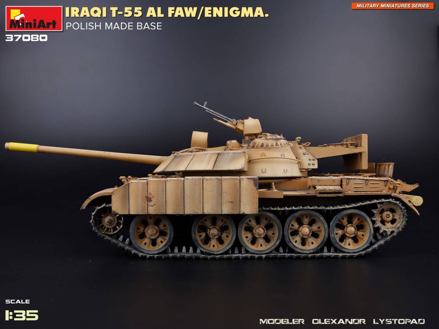 IRAQI T-55 AL FAW/ENIGMA. POLISH MADE BASE – Image 10
