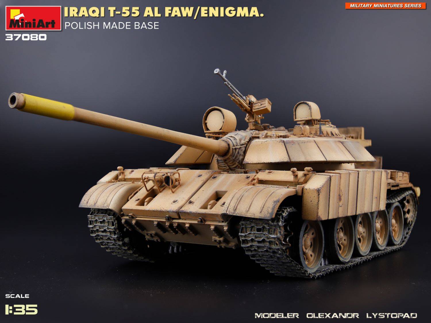 IRAQI T-55 AL FAW/ENIGMA. POLISH MADE BASE – Image 12