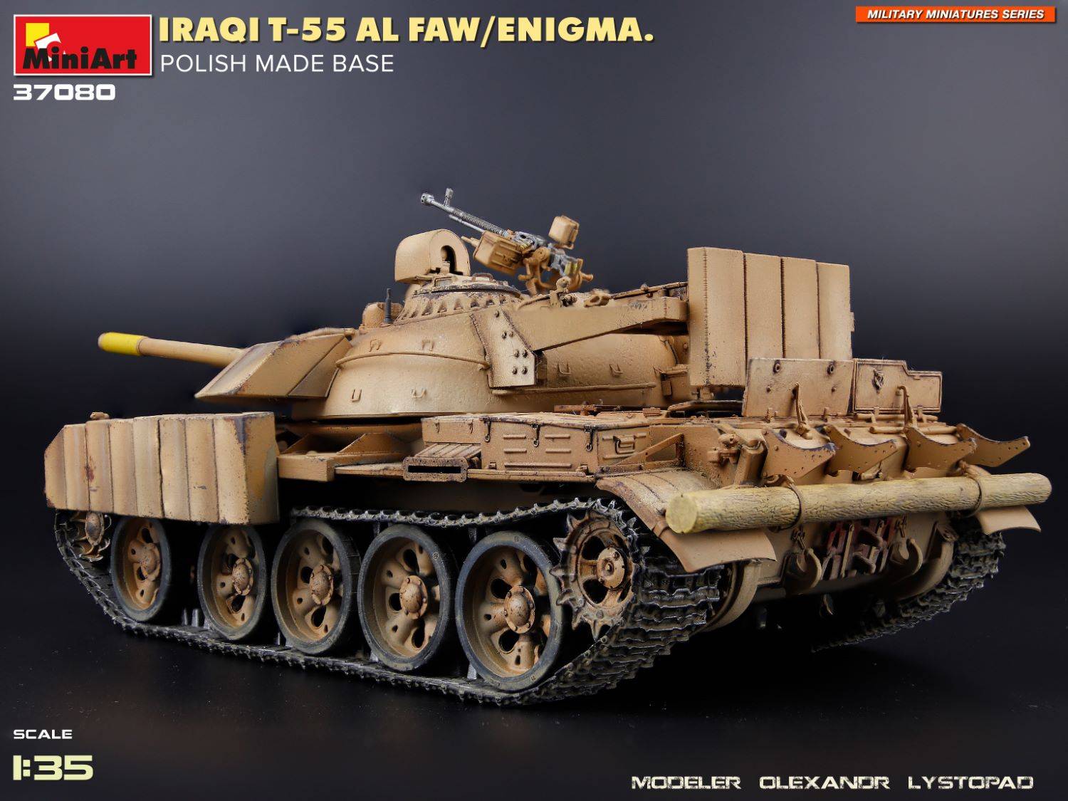 IRAQI T-55 AL FAW/ENIGMA. POLISH MADE BASE – Image 13