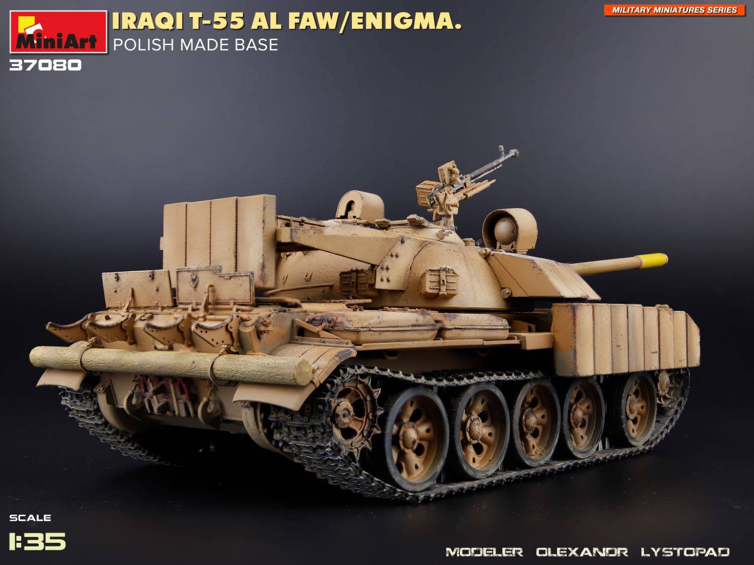 IRAQI T-55 AL FAW/ENIGMA. POLISH MADE BASE – Image 14