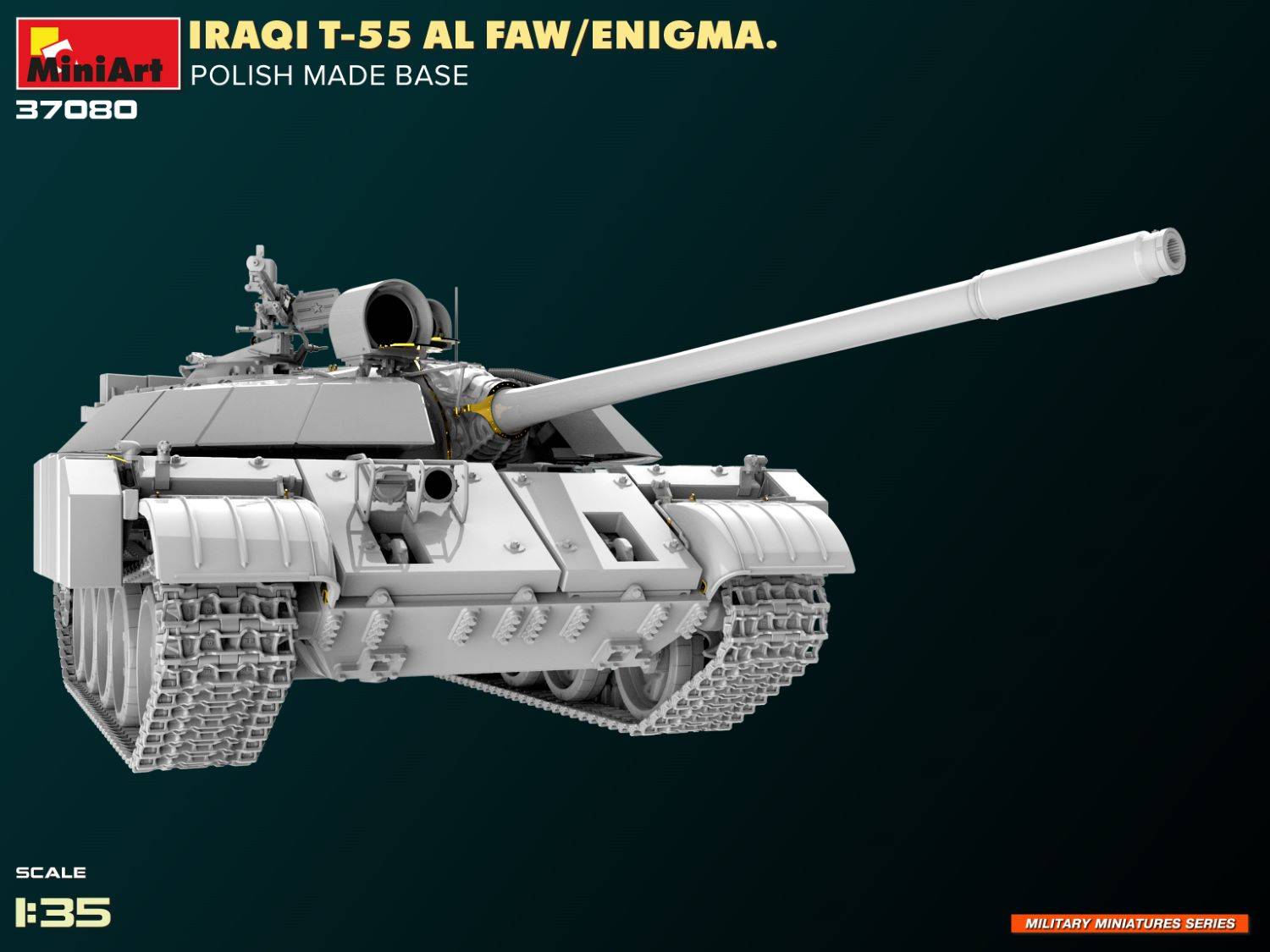 IRAQI T-55 AL FAW/ENIGMA. POLISH MADE BASE – Image 15