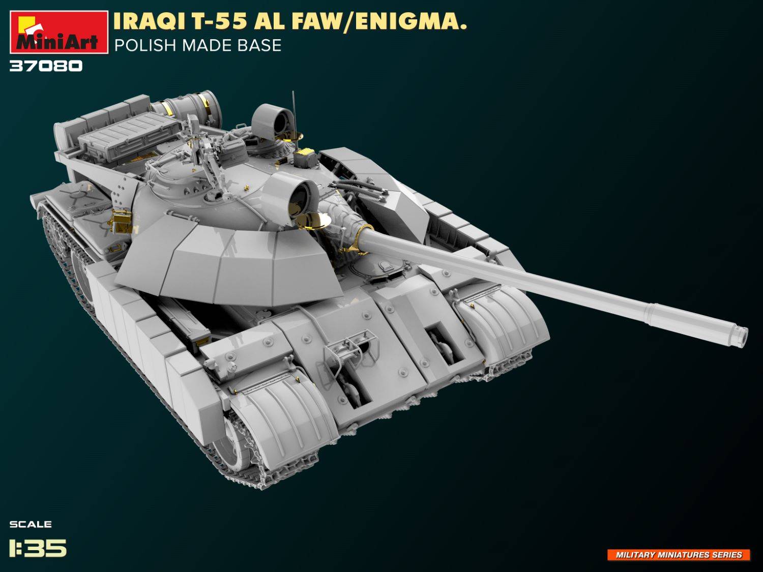 IRAQI T-55 AL FAW/ENIGMA. POLISH MADE BASE – Image 16