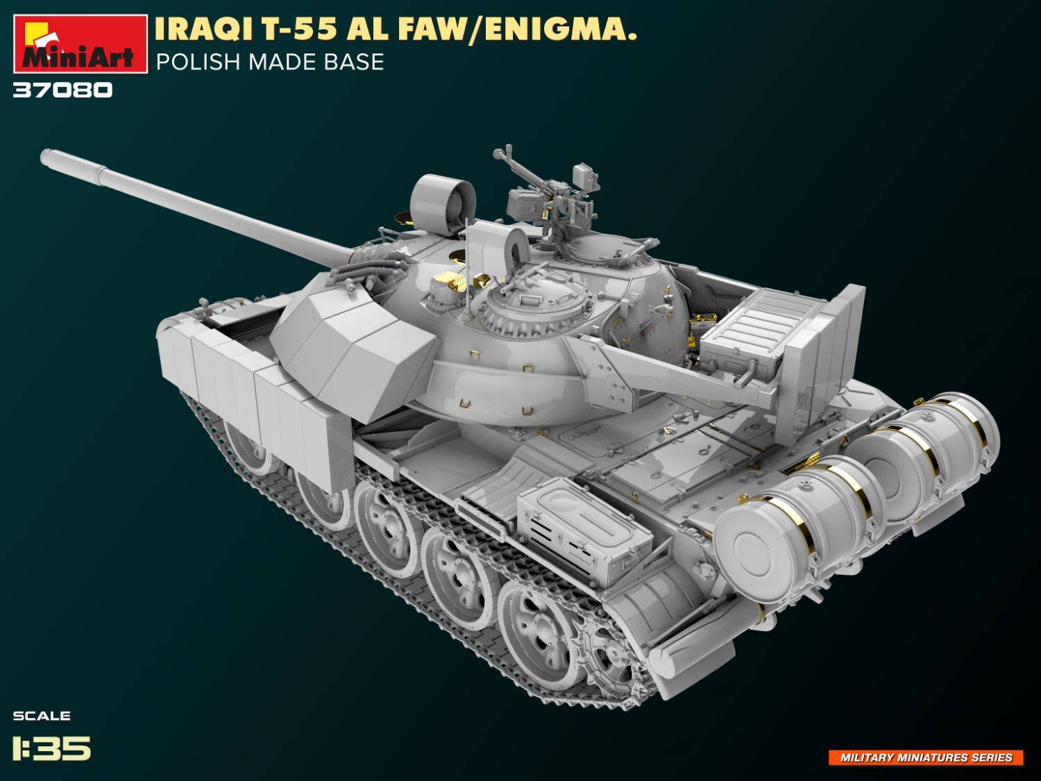 IRAQI T-55 AL FAW/ENIGMA. POLISH MADE BASE – Image 18