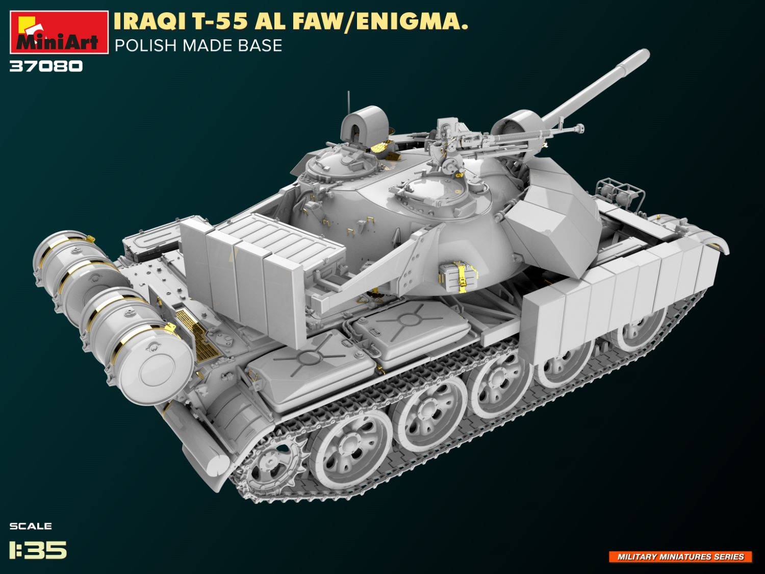 IRAQI T-55 AL FAW/ENIGMA. POLISH MADE BASE – Image 19