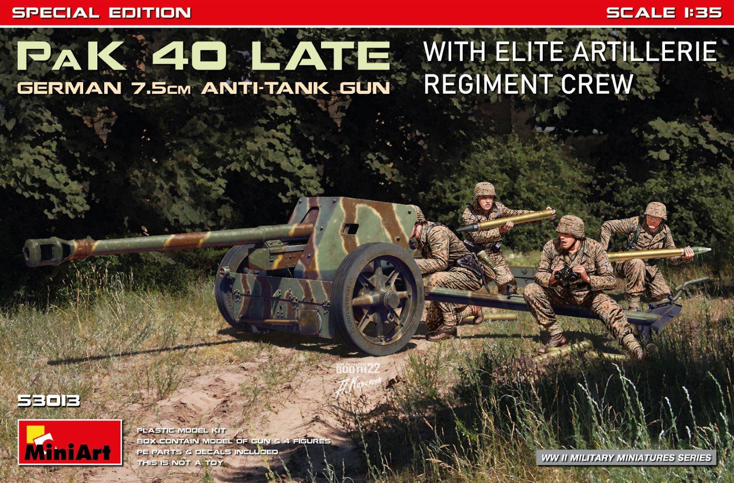 German 7.5cm PaK 40 Late w/Elite Artillerie Regiment Crew SPECIAL EDITION