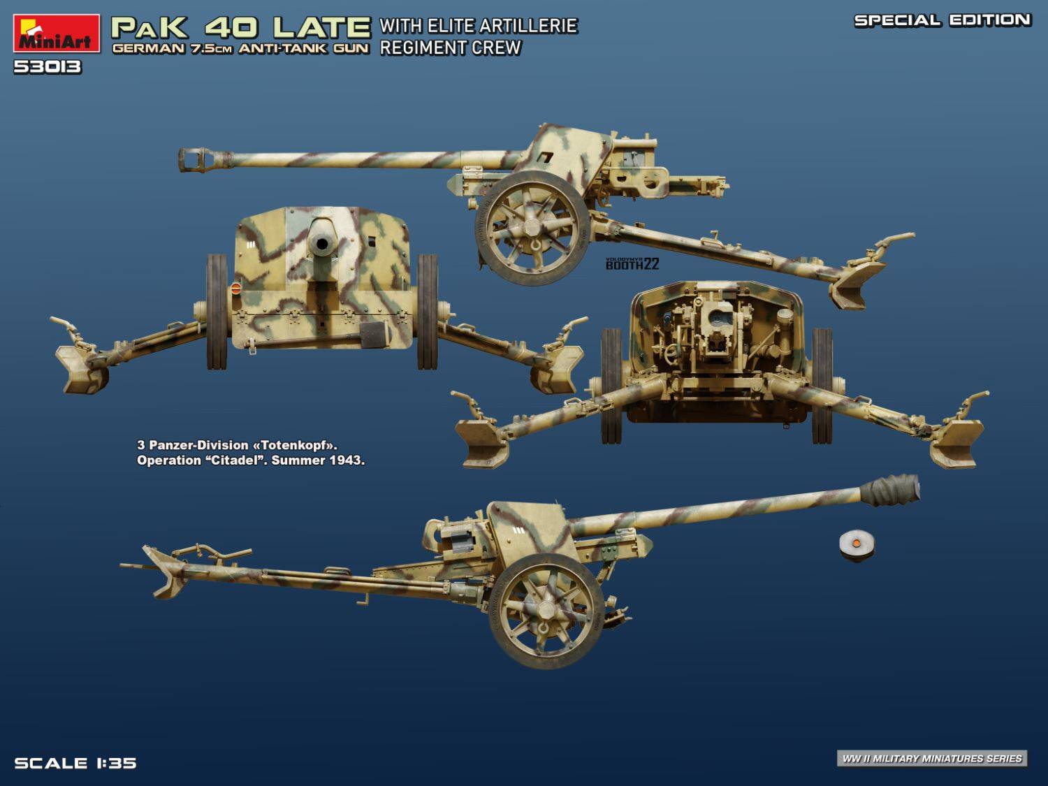 German 7.5cm PaK 40 Late w/Elite Artillerie Regiment Crew SPECIAL EDITION – Image 11