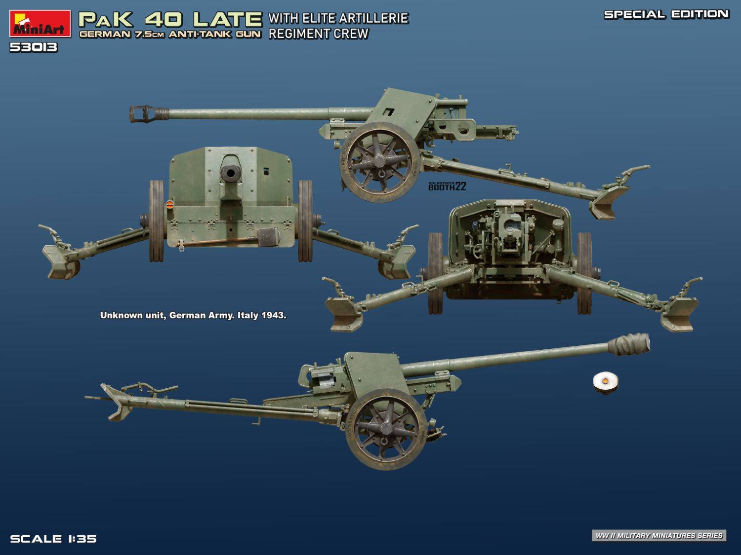 German 7.5cm PaK 40 Late w/Elite Artillerie Regiment Crew SPECIAL EDITION – Image 12