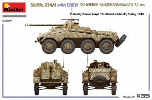 Sd.Kfz. 234/4 w/CREW Schwerer Panzerspähwagen 7,5 cm. – Image 2