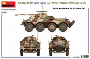 Sd.Kfz. 234/4 w/CREW Schwerer Panzerspähwagen 7,5 cm. – Image 3