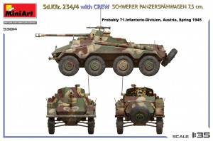Sd.Kfz. 234/4 w/CREW Schwerer Panzerspähwagen 7,5 cm. – Image 4