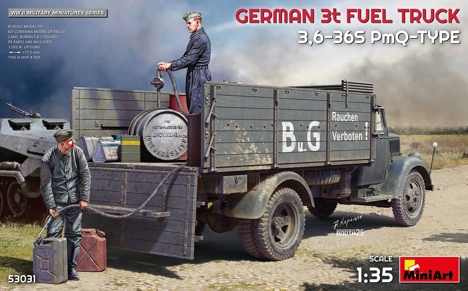 GERMAN 3t FUEL TRUCK 3,6-36S PmQ-TYPE