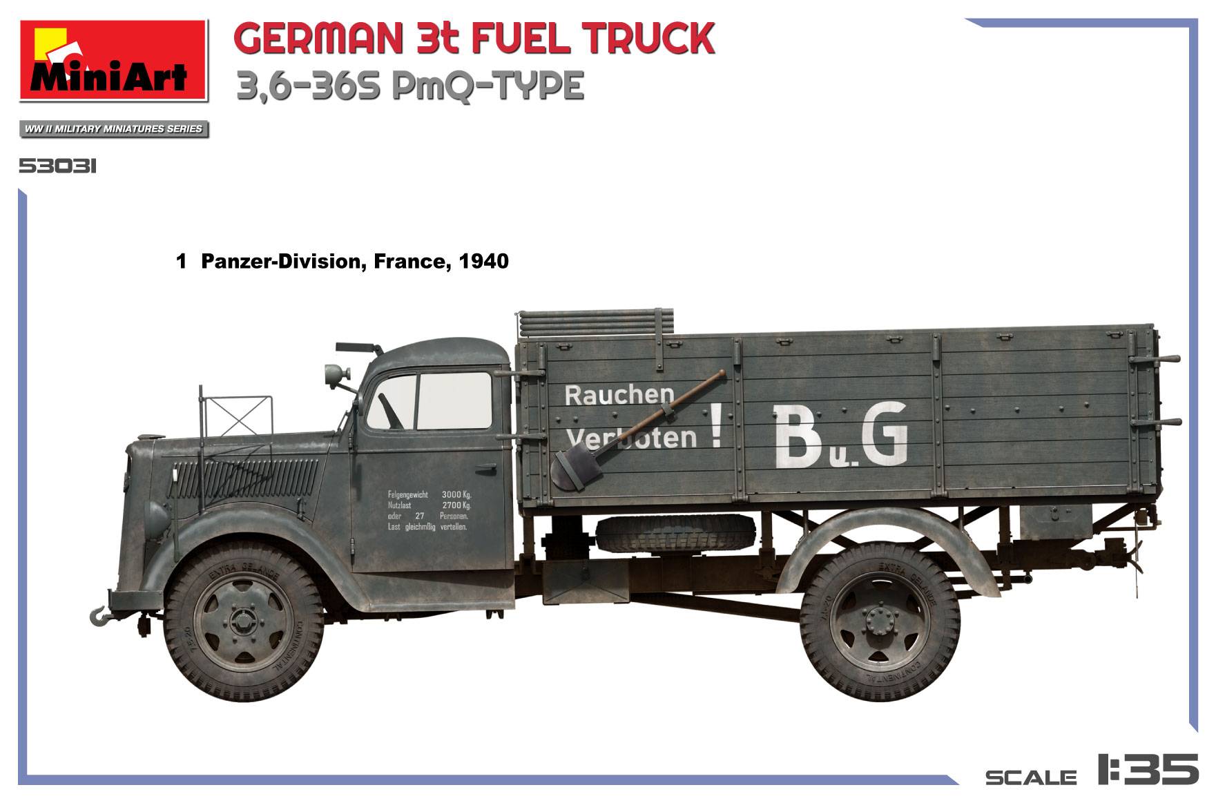 GERMAN 3t FUEL TRUCK 3,6-36S PmQ-TYPE – Image 3