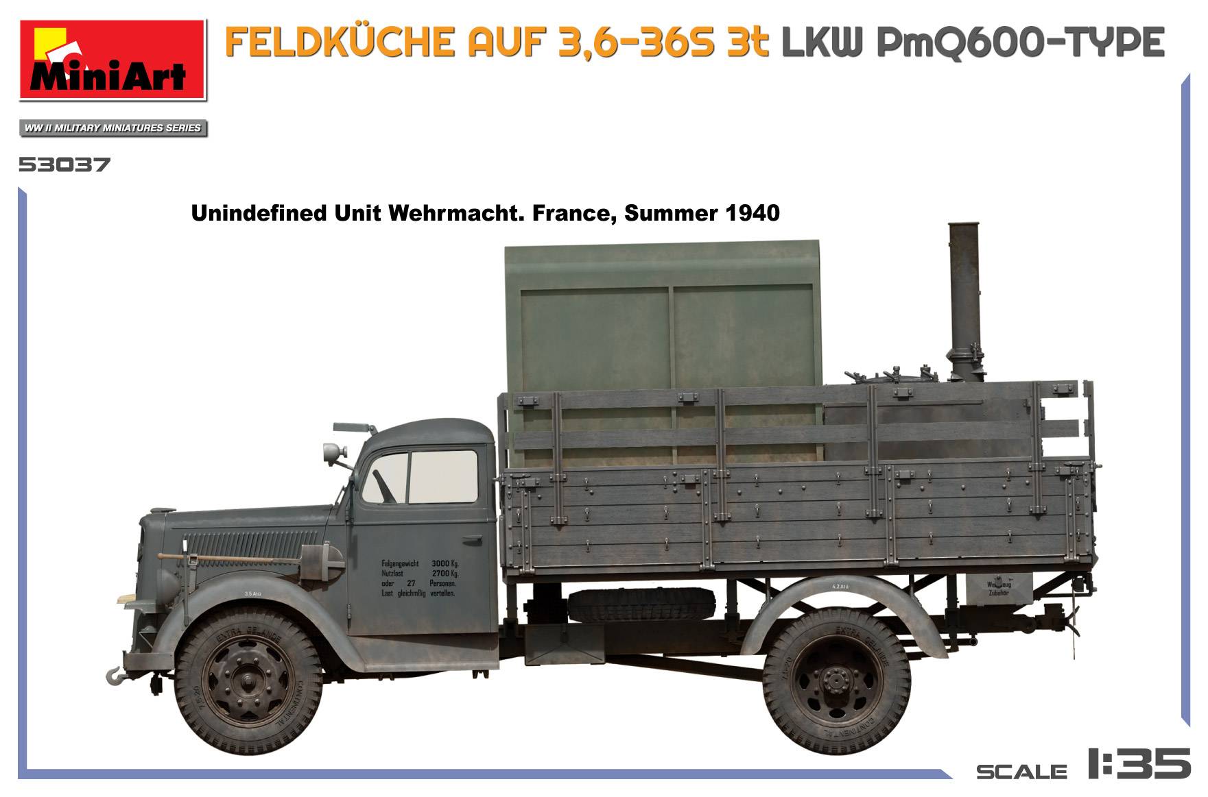 FELDKÜCHE AUF 3,6-36S 3t LKW PmQ600-TYPE – Image 2