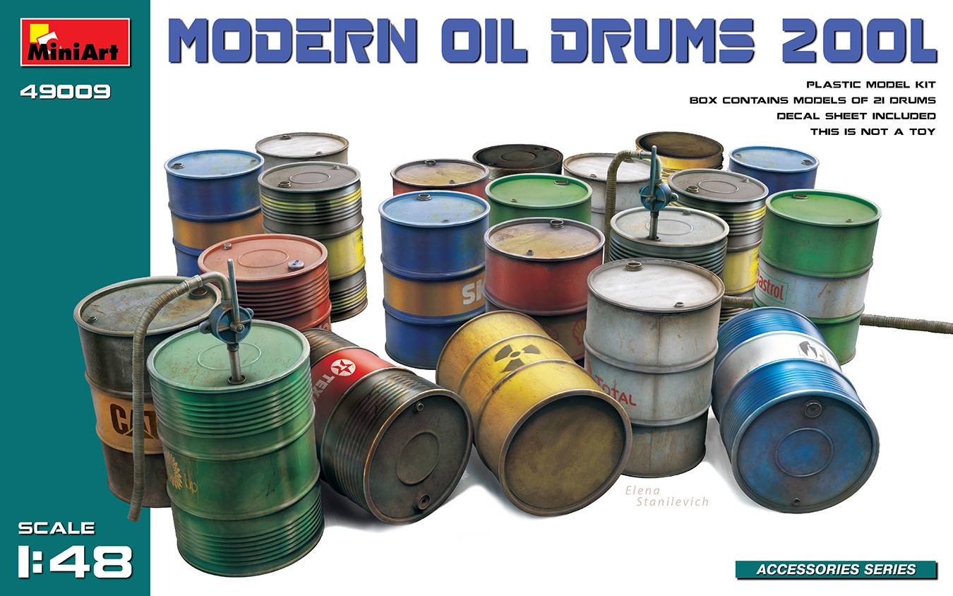 MODERN OIL DRUMS 200L