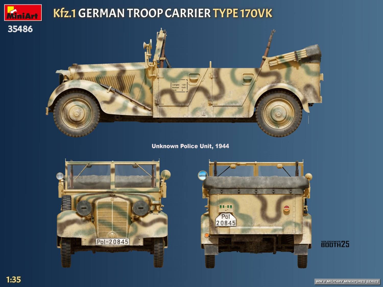 Kfz.1 German Troop Carrier Type 170VK – Image 16