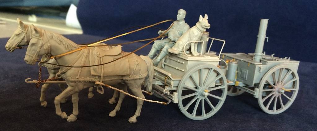 Hf.11 Große Feldküche German Horse Drawn Hf.11 Large Field Kitchen w/ Figure – Image 2