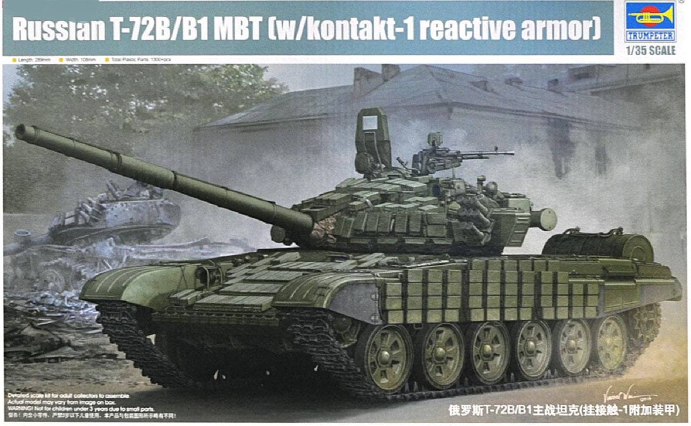 Russian T-72B/B1 MBT w/kontakt-1 reactive armor