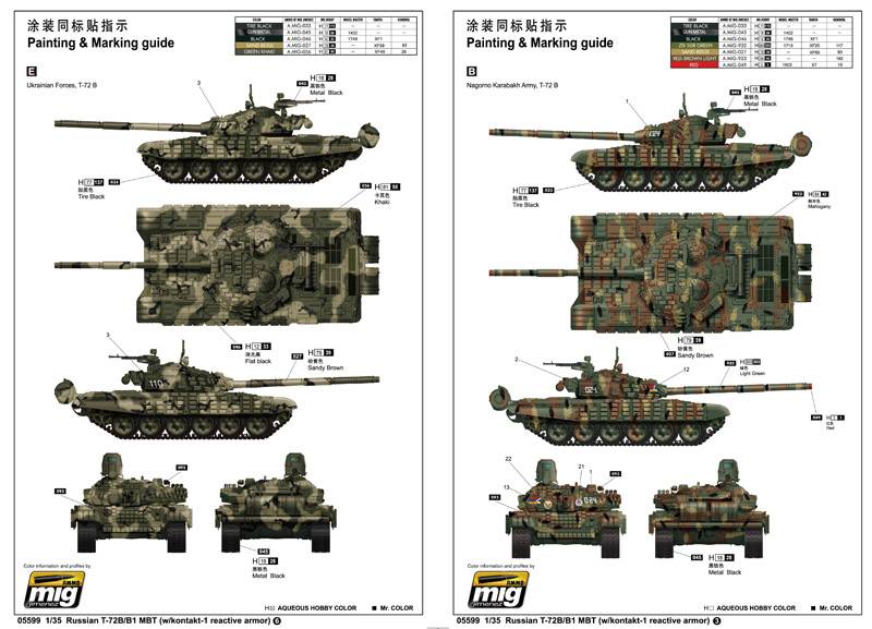 Russian T-72B/B1 MBT w/kontakt-1 reactive armor – Image 16