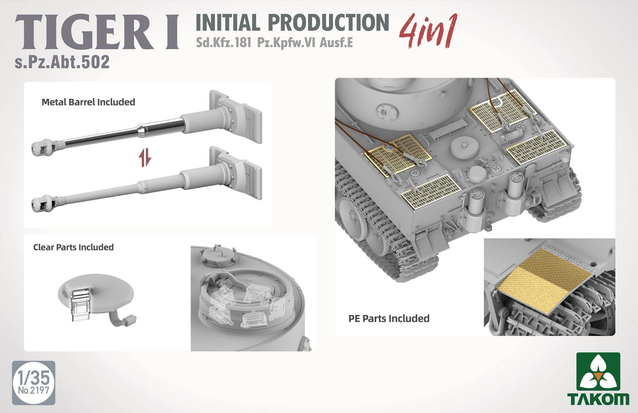 Tiger I Initial Production 4 in 1 s.Pz.Abt.502 – Image 2