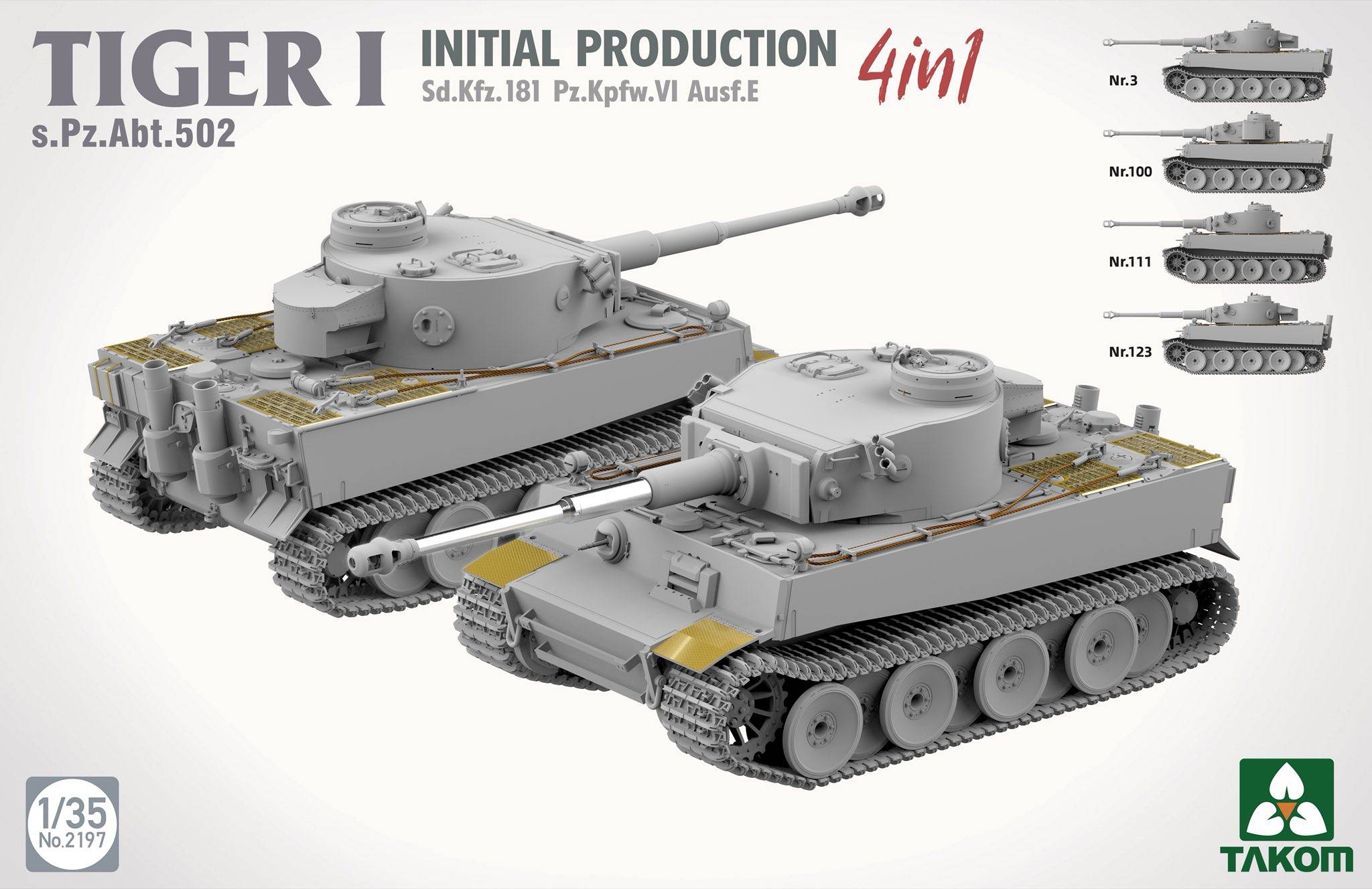 Tiger I Initial Production 4 in 1 s.Pz.Abt.502 – Image 4