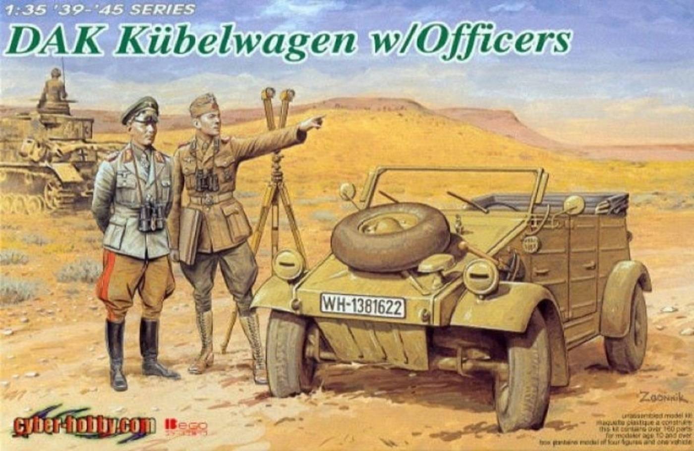 DAK Kübelwagen w/Officers Typ 82