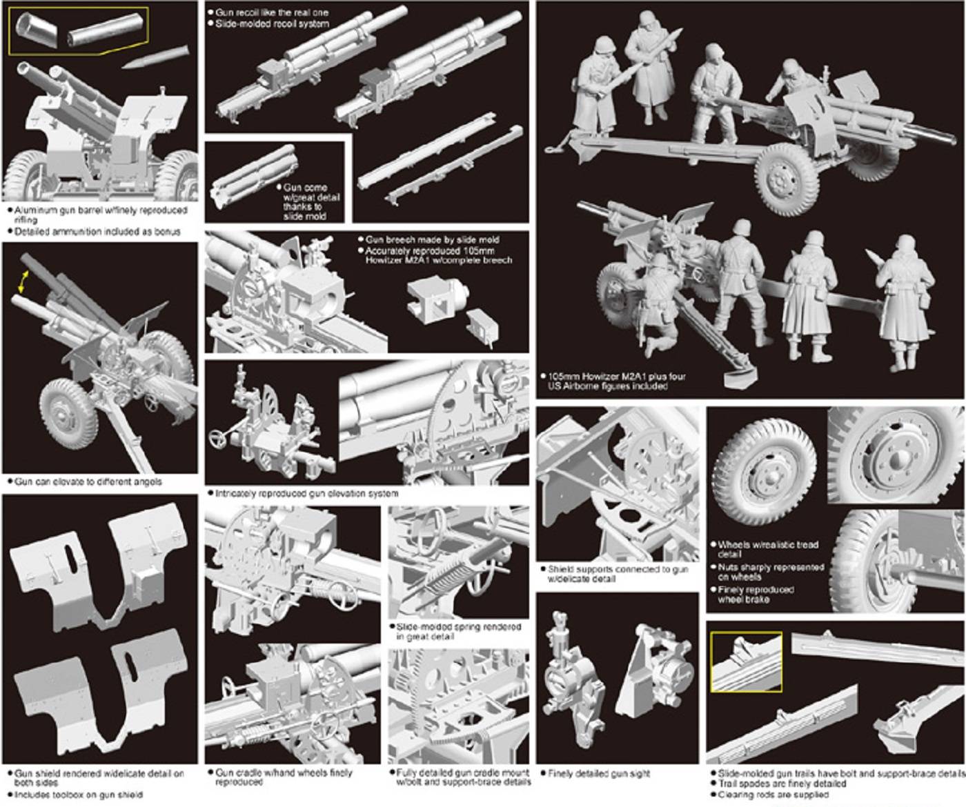 105mm Howitzer M2A1 & Carriage M2A1 – Image 3
