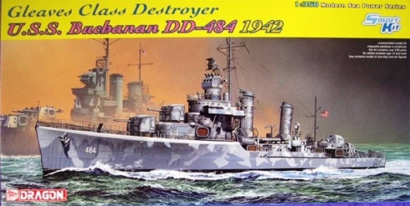 U.S.S. Buchanan DD-484 1942 Gleaves Class Destroyer