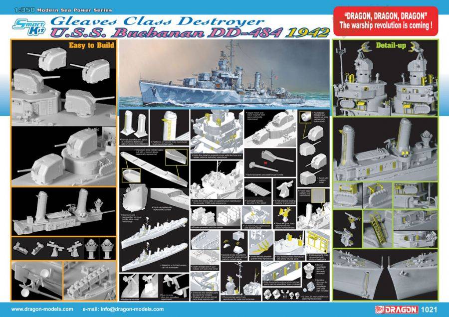 U.S.S. Buchanan DD-484 1942 Gleaves Class Destroyer – Image 2