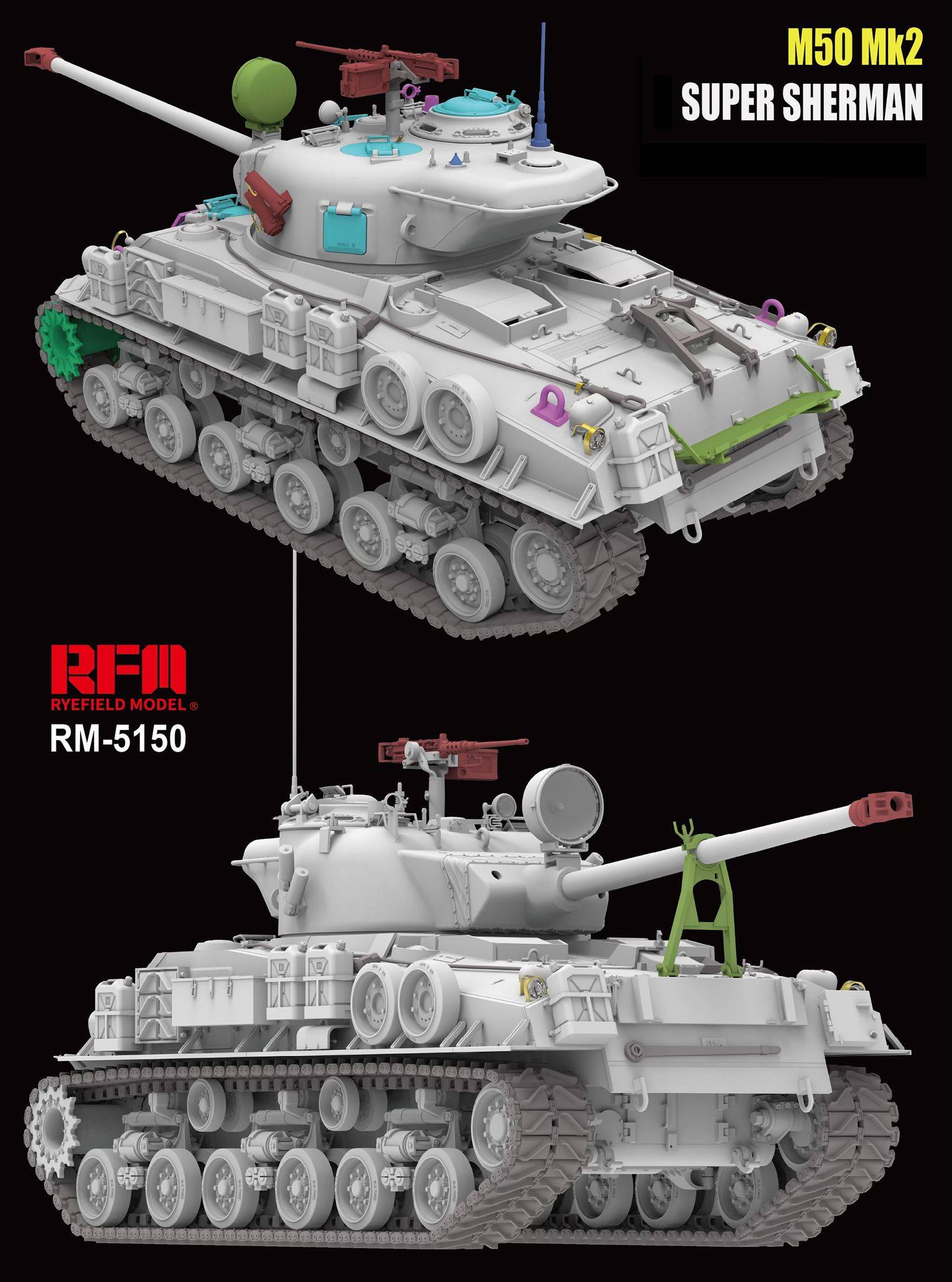 M50 Mk.2 Super Sherman M4A4 HULL HVSS STANDARD VERSION – Image 4