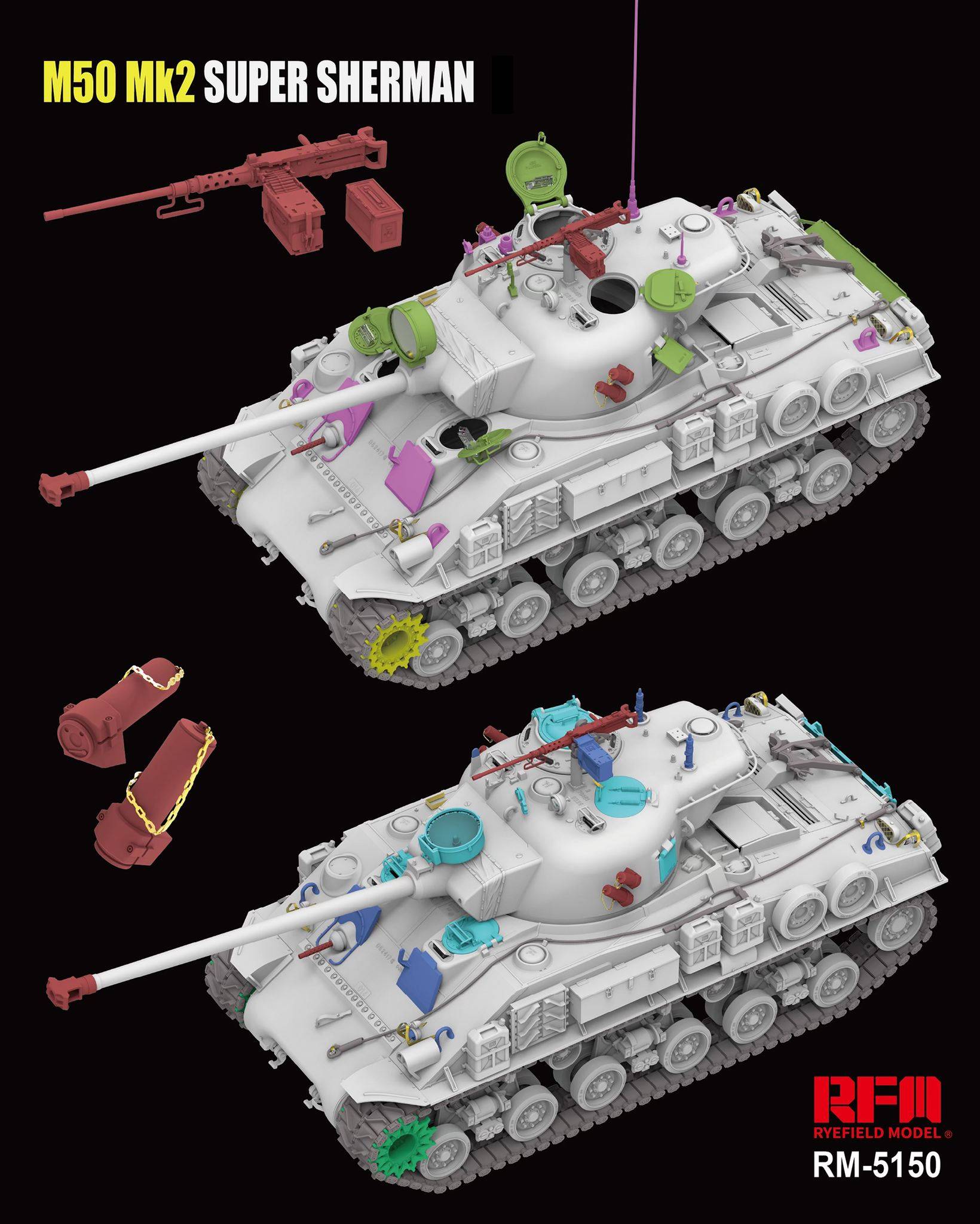 M50 Mk.2 Super Sherman M4A4 HULL HVSS STANDARD VERSION – Image 5