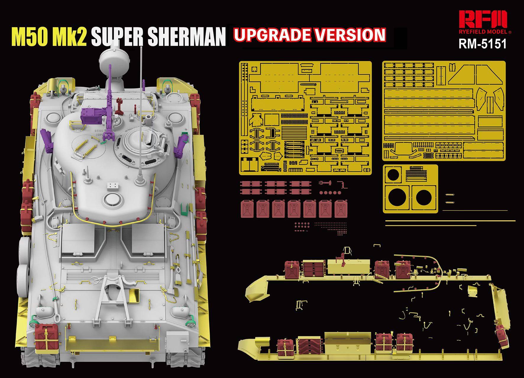 M50 Mk2 Super Sherman M4A4 HULL HVSS Upgrade version – Image 2