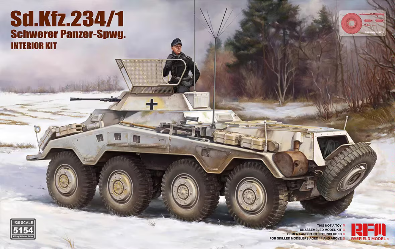 Sd.Kfz. 234/1 Schwerer Panzer-Spwg. Interior Kit