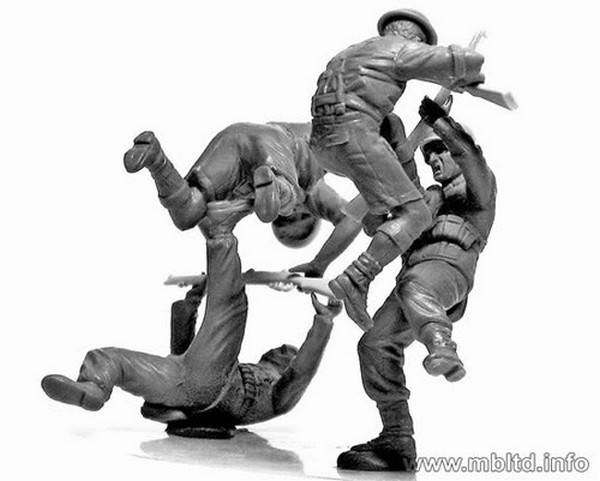 Hand –to-hand fight, British and German Infantry. Battles in north Africa. WWII era. Kit 1 – Image 4
