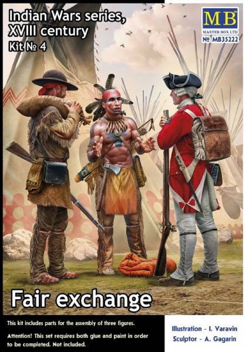 Indian wars series, XVIII century, kit № 4 Fair exchange