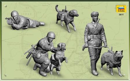 Chasseurs de chars soviétiques avec chiens Soviet Tank Hunters with dogs WWII – Image 4