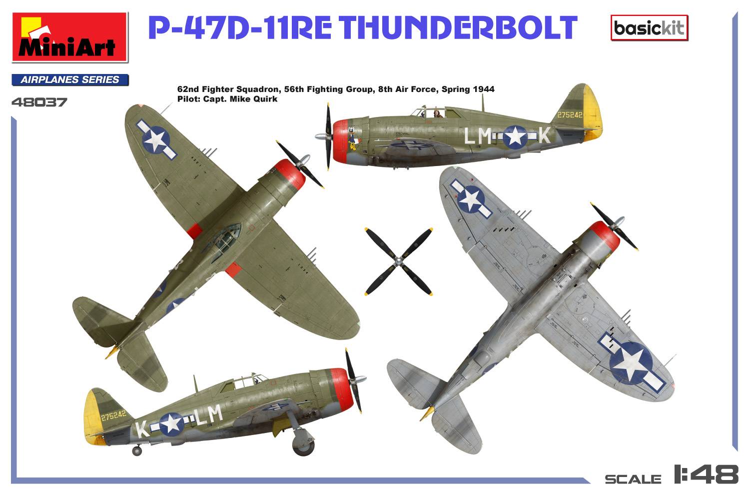 P-47D Thunderbolt RAZORBACK Basic Kit aux couleurs des FORCES AERIENNES FRANCAISES – Image 4