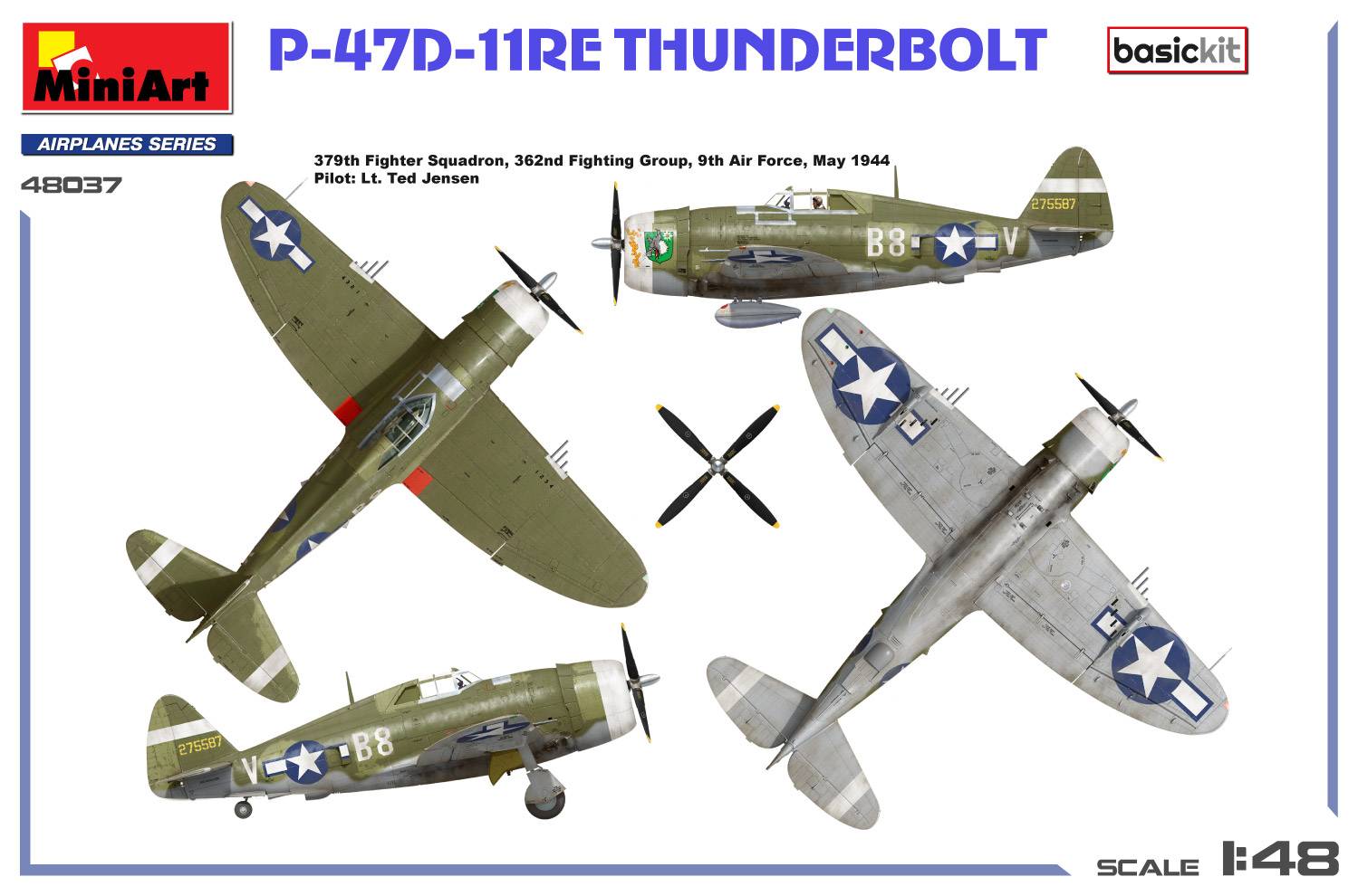 P-47D Thunderbolt RAZORBACK Basic Kit aux couleurs des FORCES AERIENNES FRANCAISES – Image 5