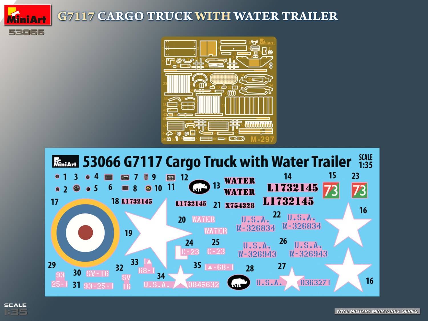 G7117 CARGO TRUCK WITH WATER TRAILER – Image 26