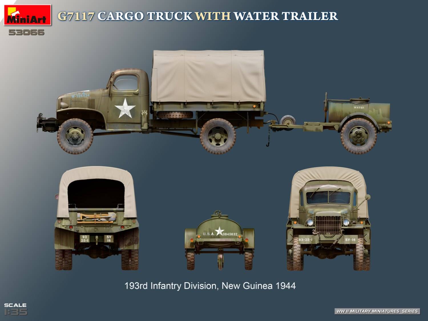 G7117 CARGO TRUCK WITH WATER TRAILER – Image 28